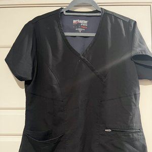 Grey's Anatomy - Medium M - Black Scrub Top (Stretch)